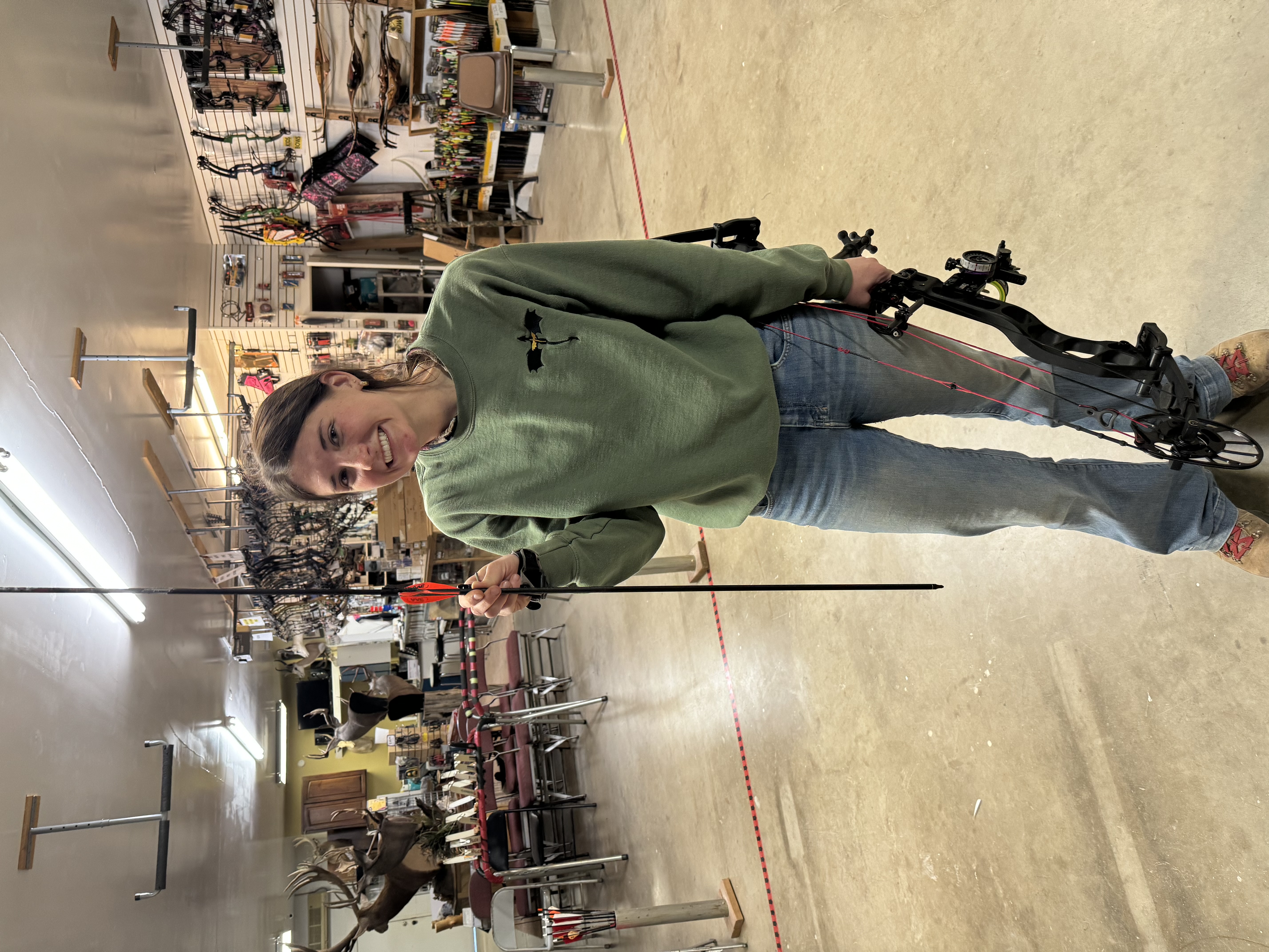 Inside the Stickflipper Archery shop