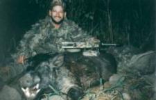 Rick in the field with his bow
